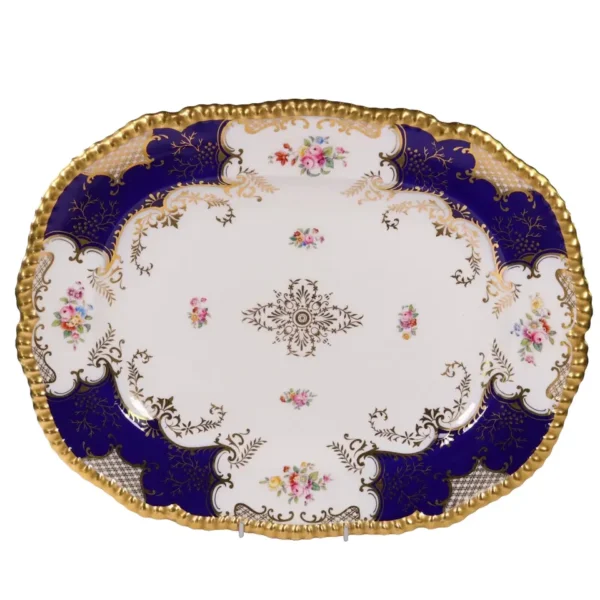 Coalport Batwing Meat Platter Service Plates 5 Thomas Goode London Circa 1920 - Image 4