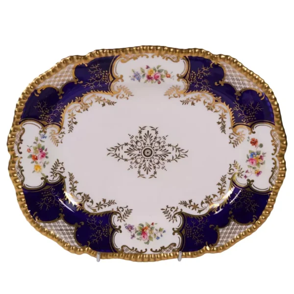 Coalport Batwing Meat Platter Service Plates 5 Thomas Goode London Circa 1920 - Image 5