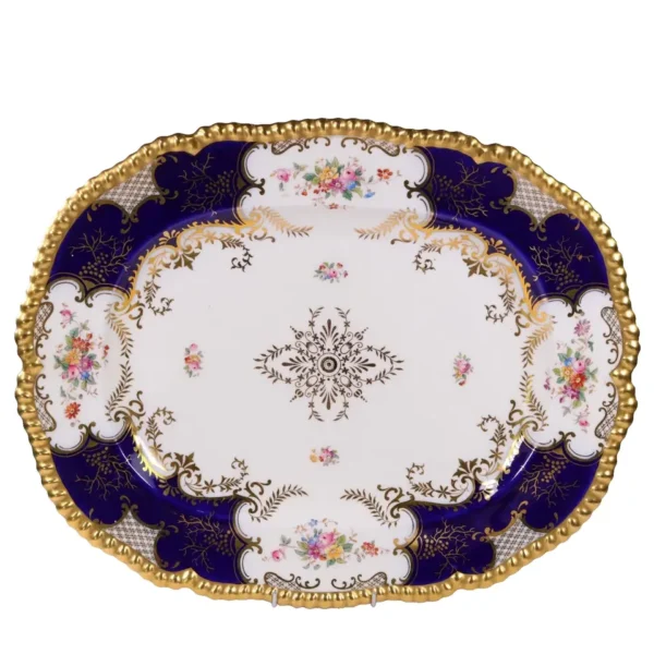 Coalport Batwing Meat Platter Service Plates 5 Thomas Goode London Circa 1920 - Image 3