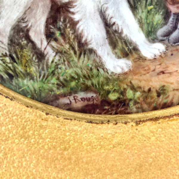 Coalport Porcleain James Rouse Young Ghillie With Dogs By Hardy L32cm Circa 1871