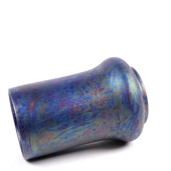 Ruskin Pottery Kingfisher Lustre Vase Iridescent Matt Glaze h16cm Circa 1915